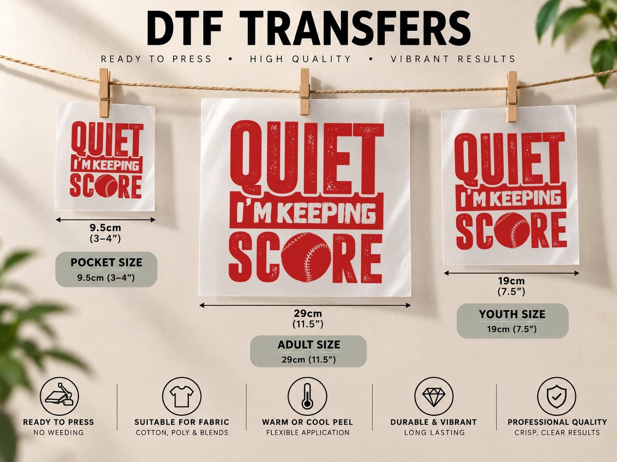 Quiet I M Keeping Score, Diamond Field, Coach Life DTF Transfer Iron On