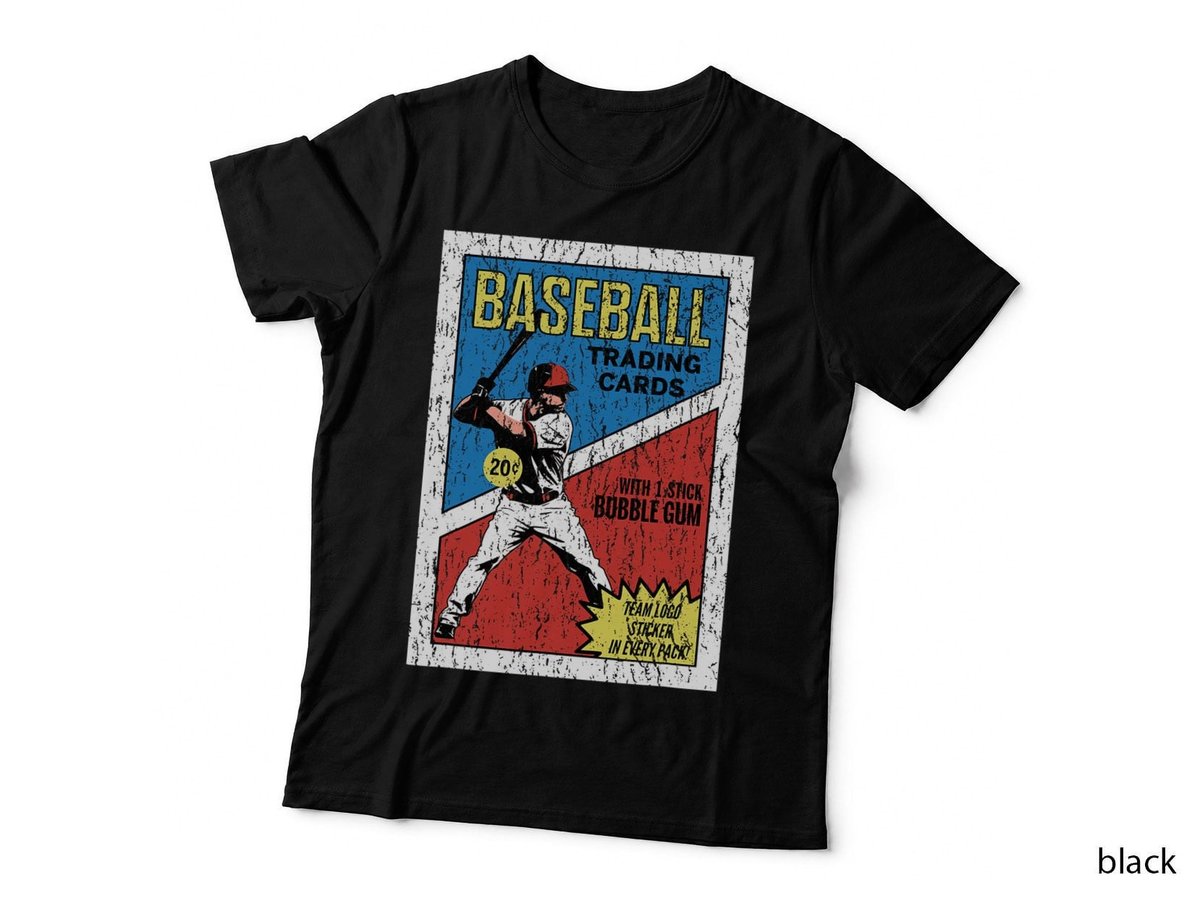 Retro Baseball Card Wrapper (Distressed) T-Shirt