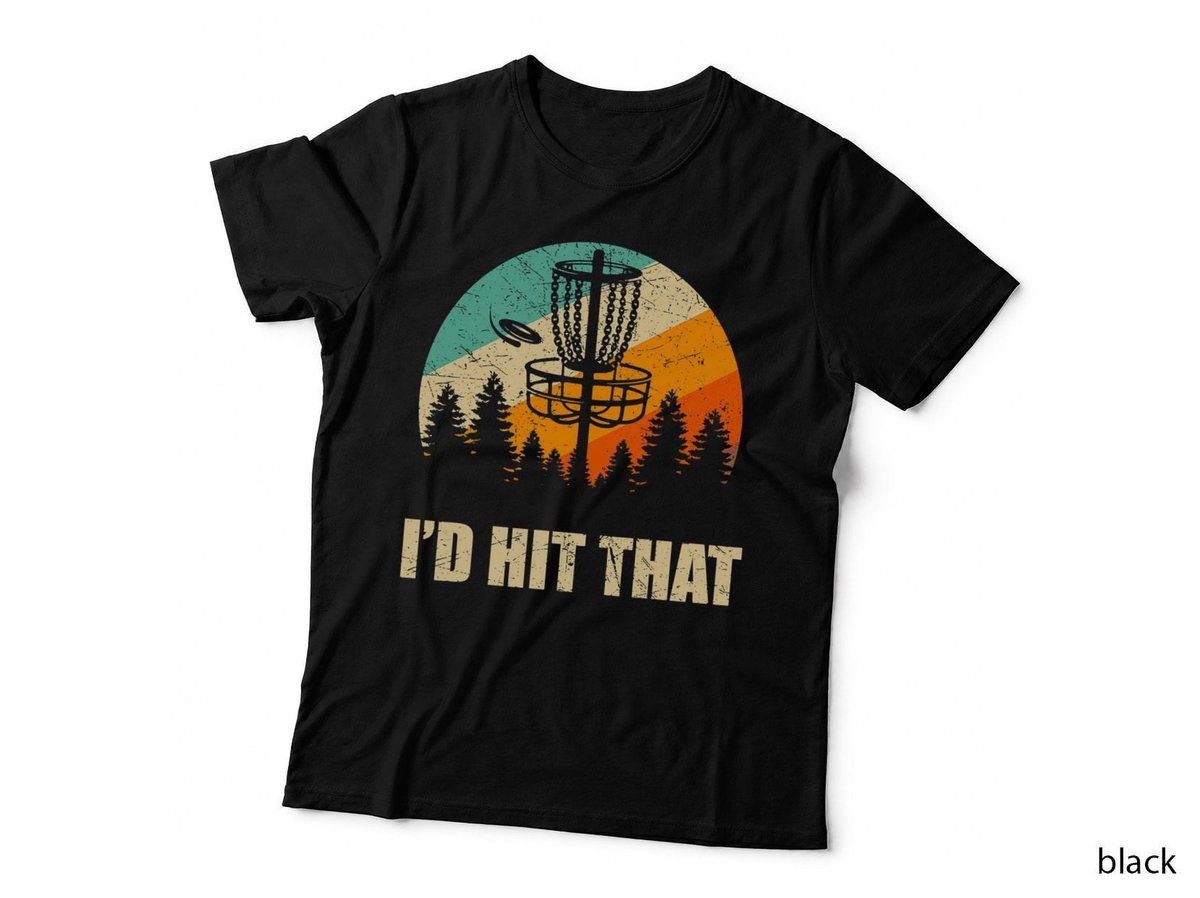 Retro Disc Golf Sport Shirt, Sunset Vintage Frisbee Golf T-Shirt Copy