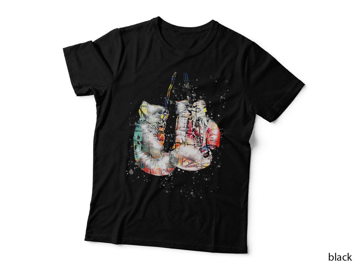 Retro Love Boxing Gloves Gifts Boxer Gift T-Shirt