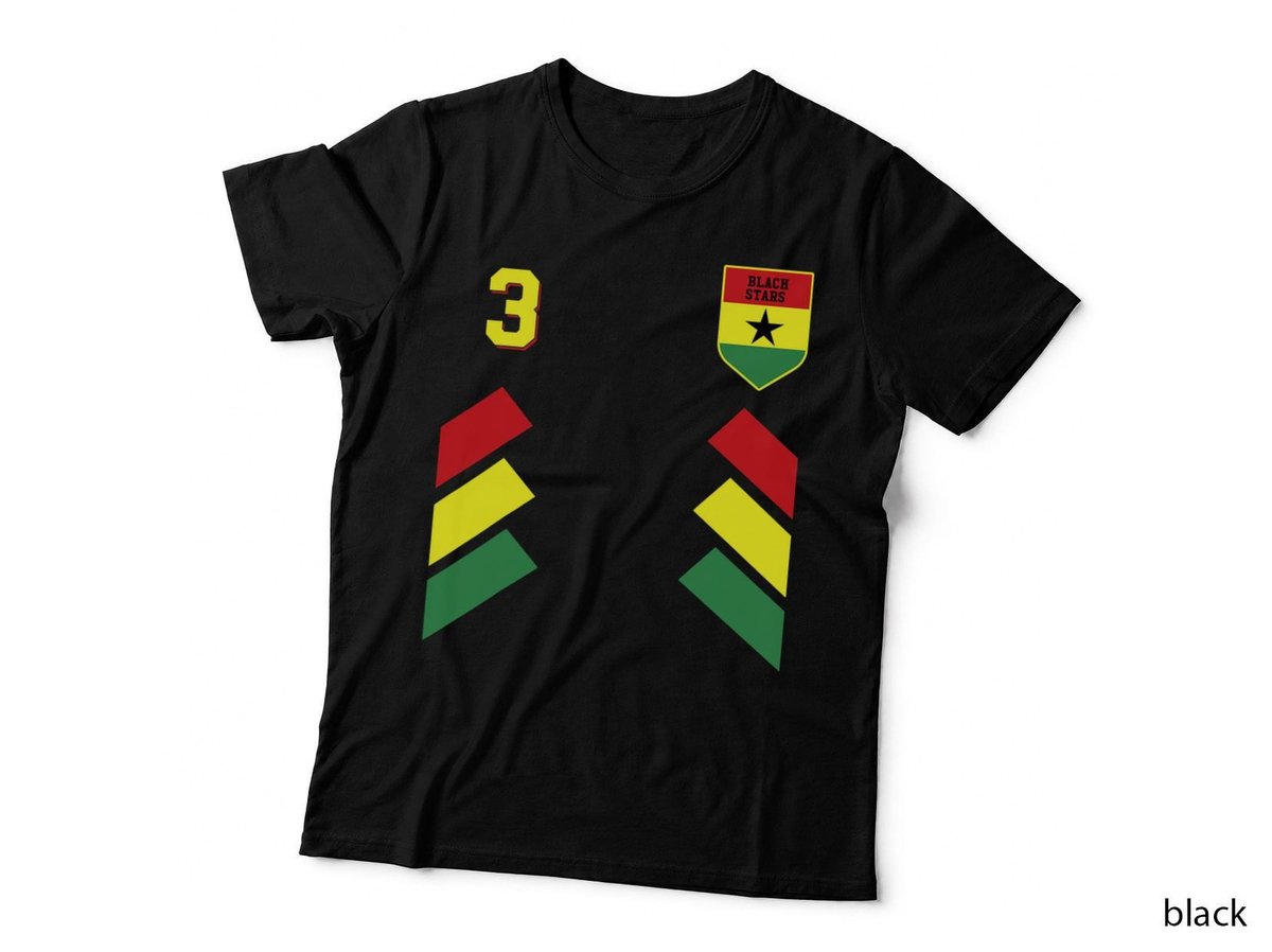Retro3 Ghanaian Football Ghana Soccer Ghana Flag T-Shirt Copy