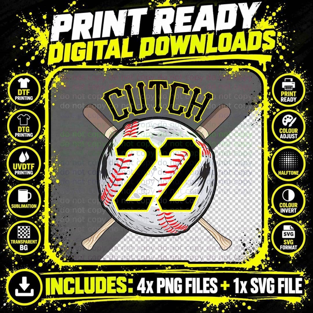 Sports Baseball Design for Fans of Pittsburgh T-Shirt Png SVG Digital Bundle