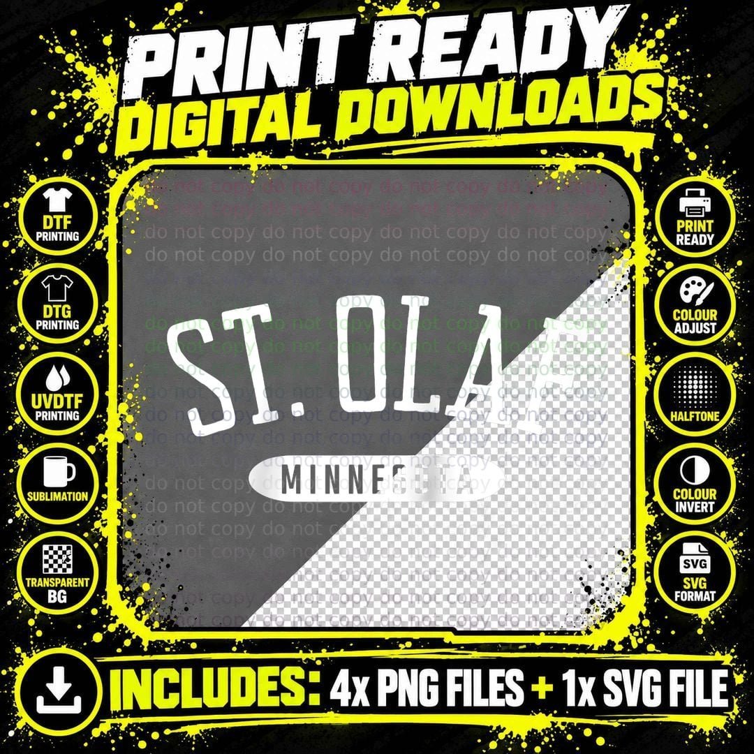 St. Olaf Style St. Olaf Minnesota MN T-Shirt Png SVG Digital Bundle