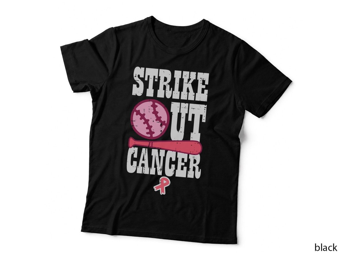 Strike Out Cancer Baseball Breast Cancer Awareness Women T-Shirt