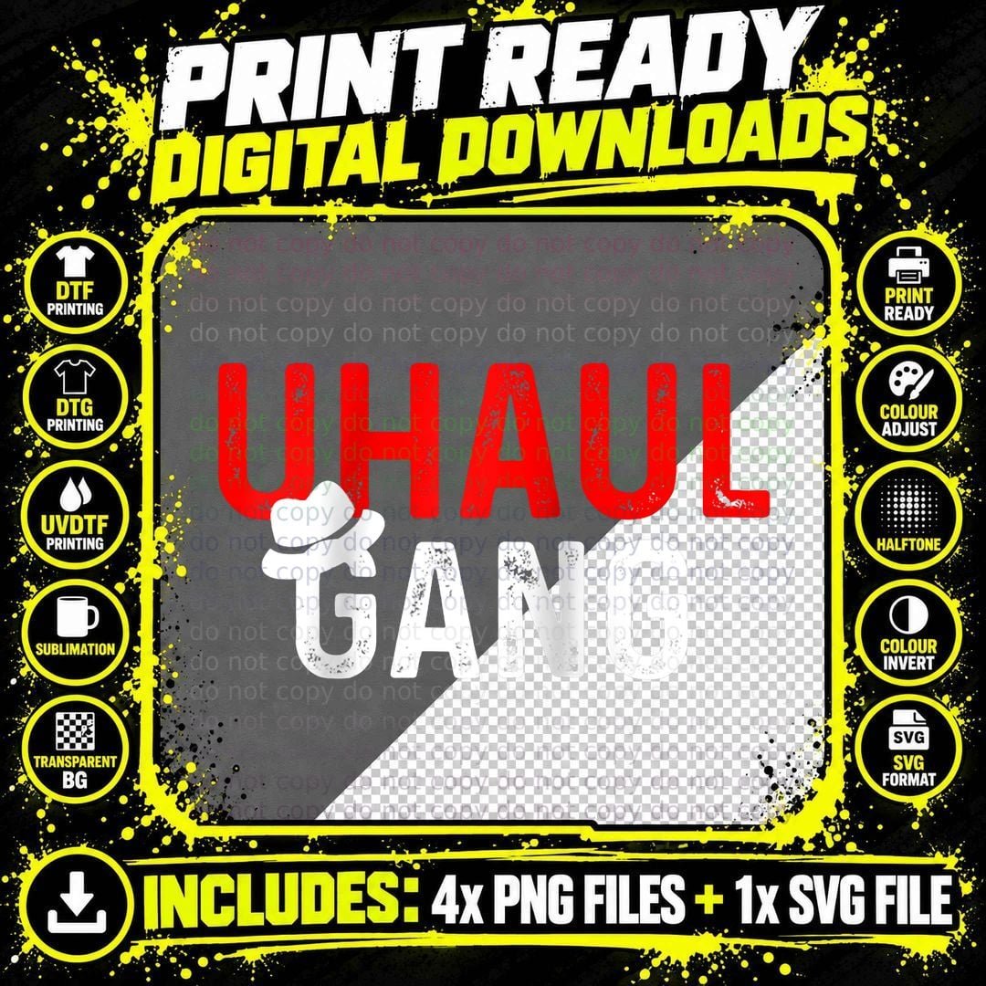 TOP UHAUL CREW T-Shirt Png SVG Digital Bundle