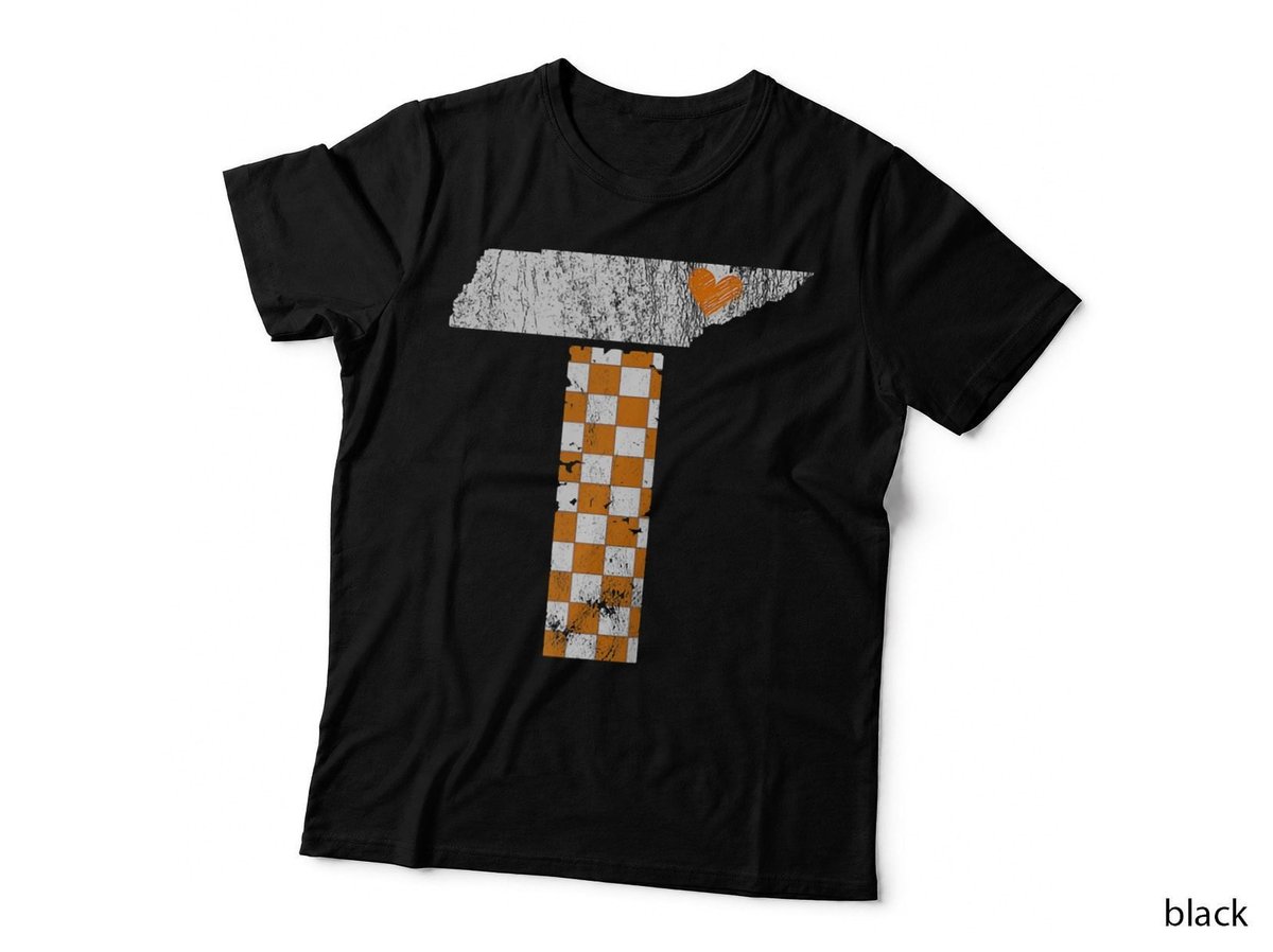 Tennessee Flag Vintage Football Fan Orange and White Gift T-Shirt
