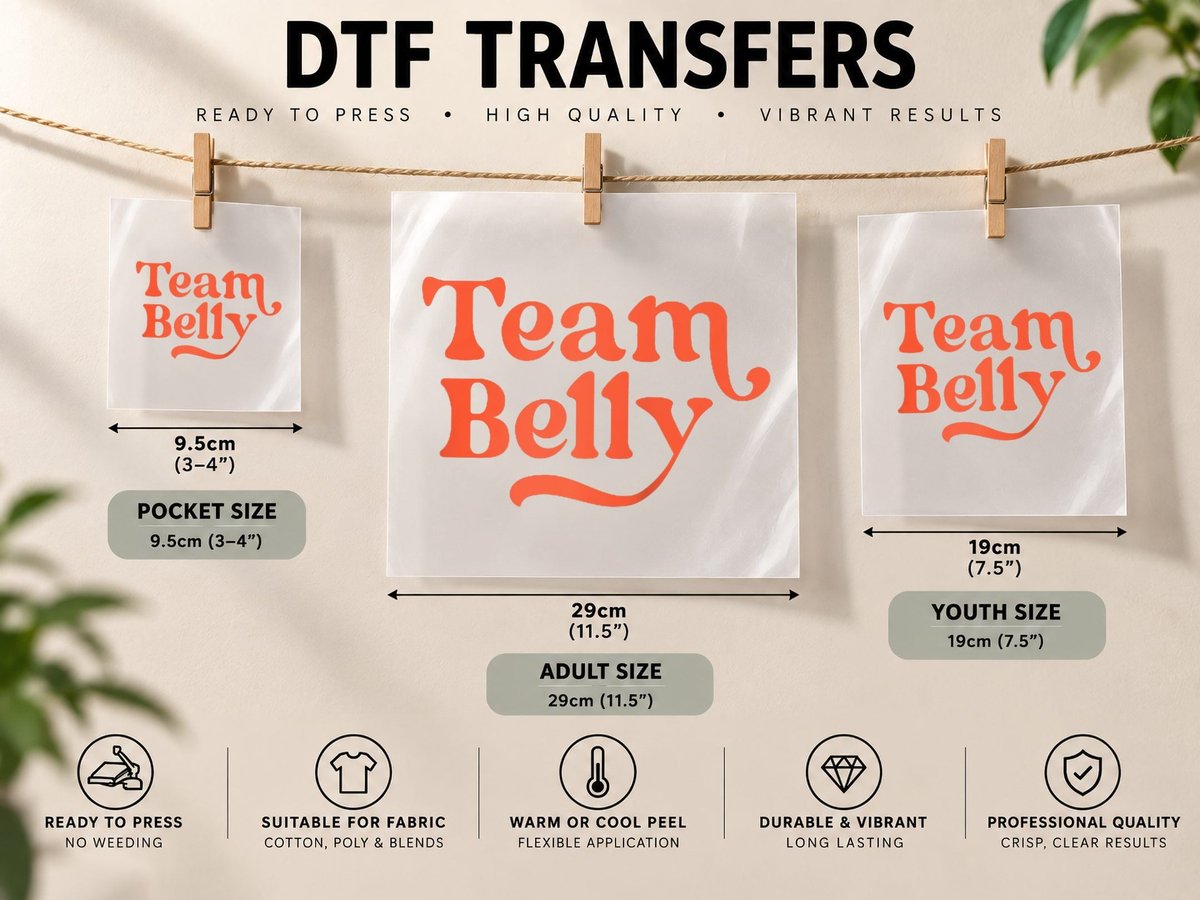 The Summer I Turned Pretty - Team Belly DTF Transfer Iron On