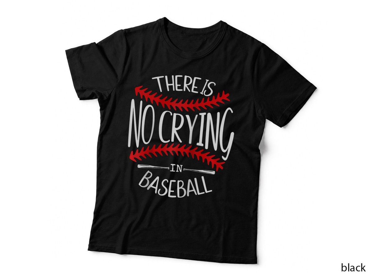 There Is No Crying in Baseball, Softball Baseball Mama T-Shirt