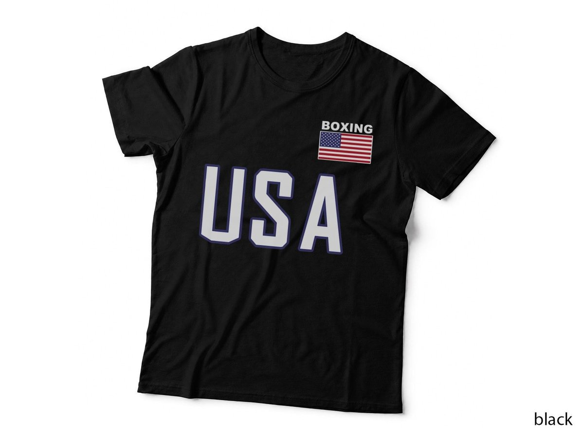 USA Flag Boxing Cool Boxer Training Equipment Men Women T-Shirt
