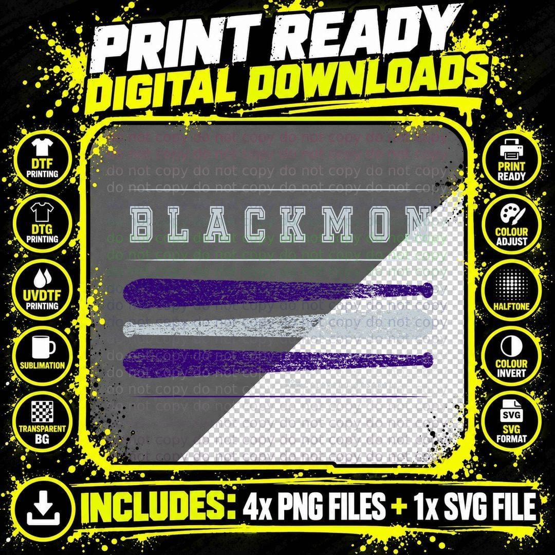 Vintage Baseball Bat Gameday Charlie Blackmon Colorado Png SVG Digital Bundle