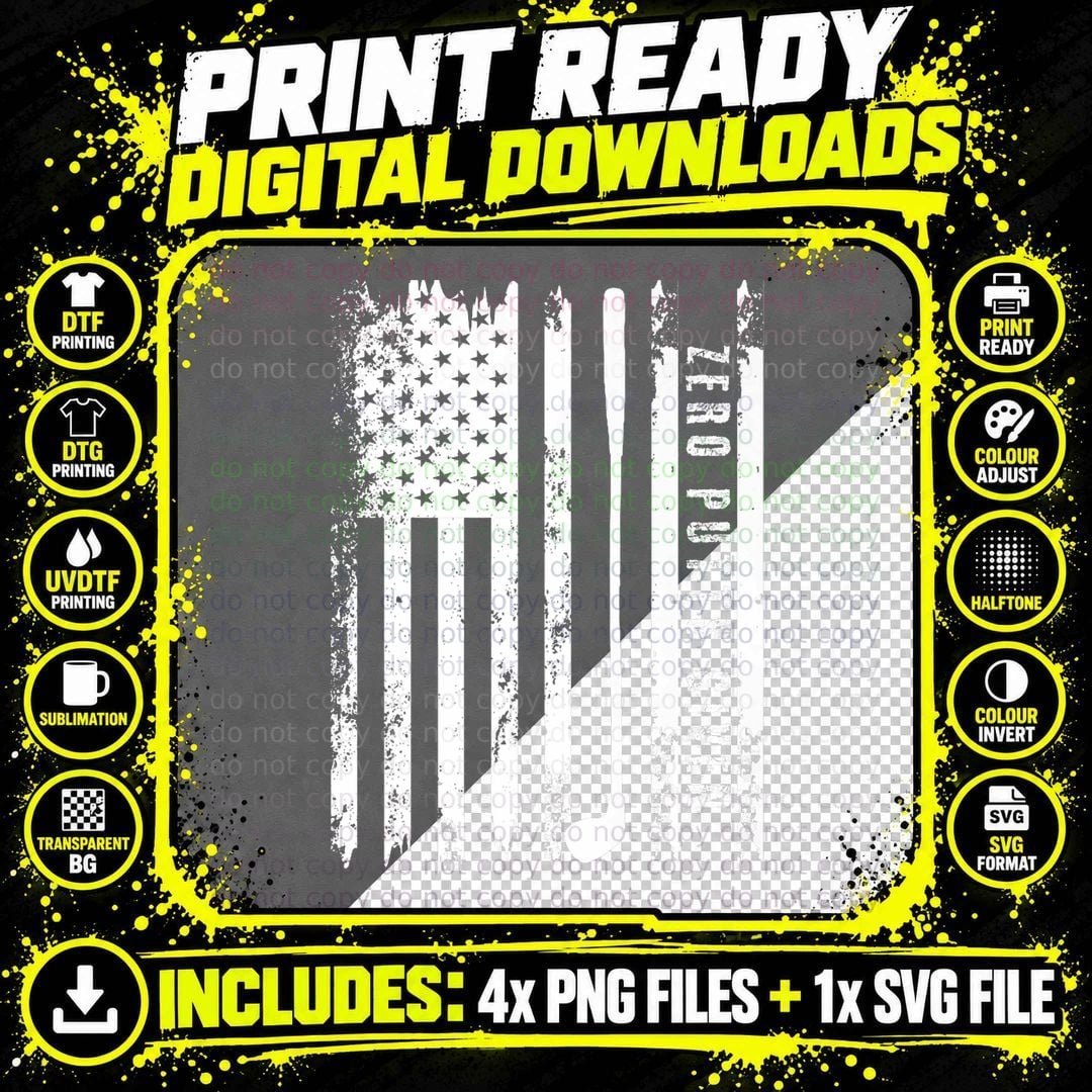 Zero Putts Given Golf Funny Golf Player Golfing USA Flag Png SVG Digital Bundle