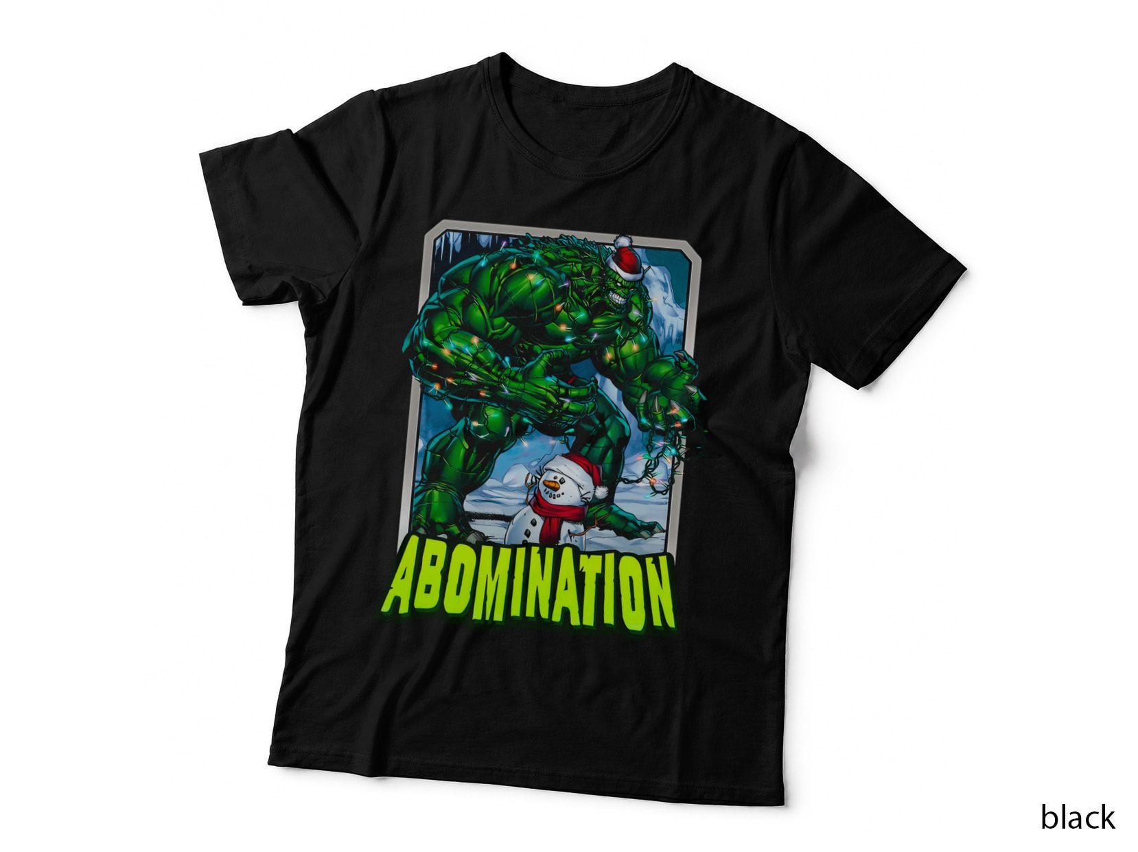Abomination Green Festive Tree Holiday T-Shirt