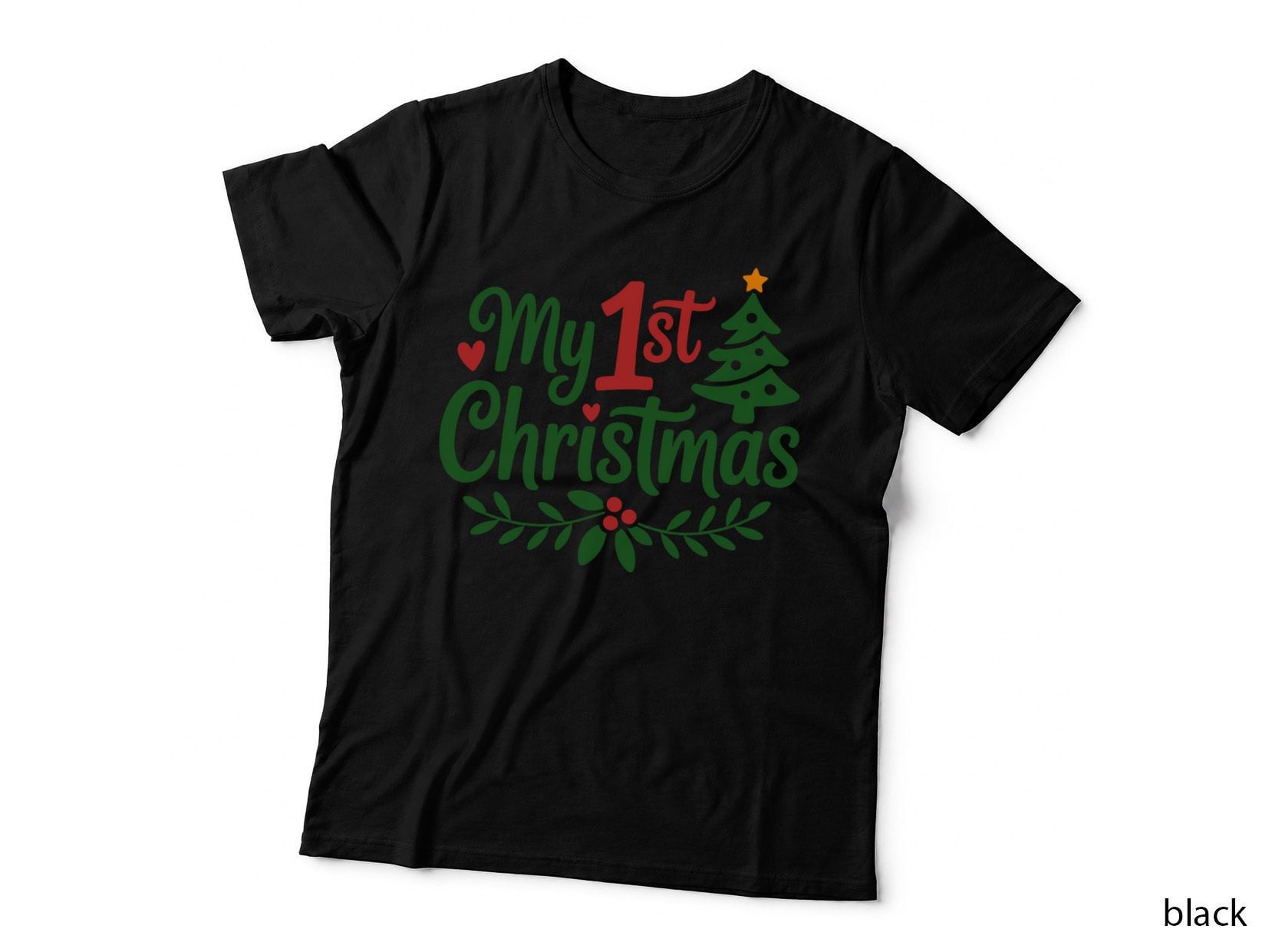 Baby' 1st Christmas T-Shirt, Funny Xmas Tee