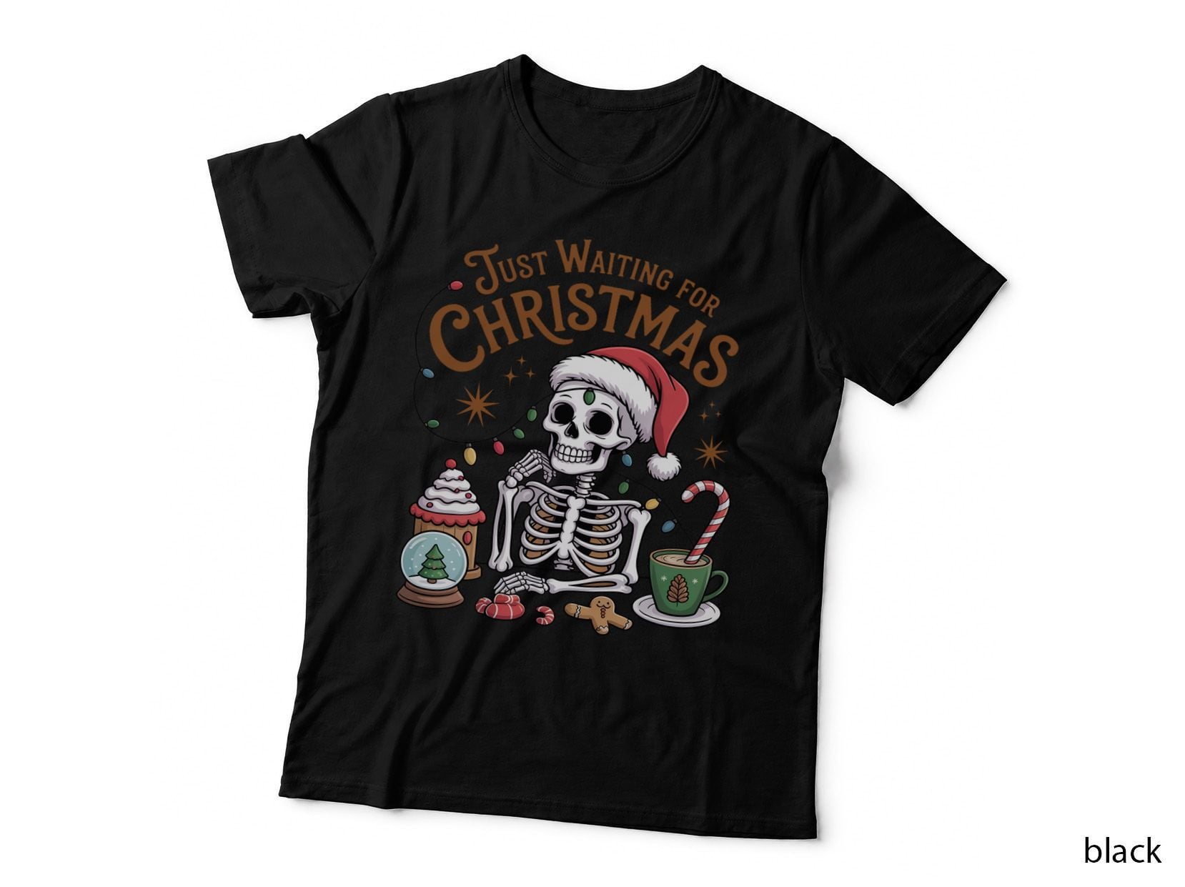 Candy Canes with Bow Christmas T-Shirt, Christmas Graphic Tee