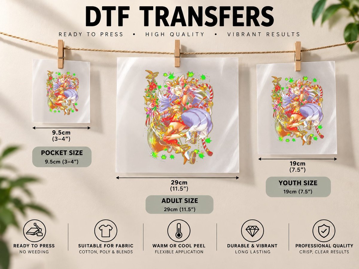 Christmas Girls Multiple Candy Canes Festive Holiday Theme DTF Transfer Iron On