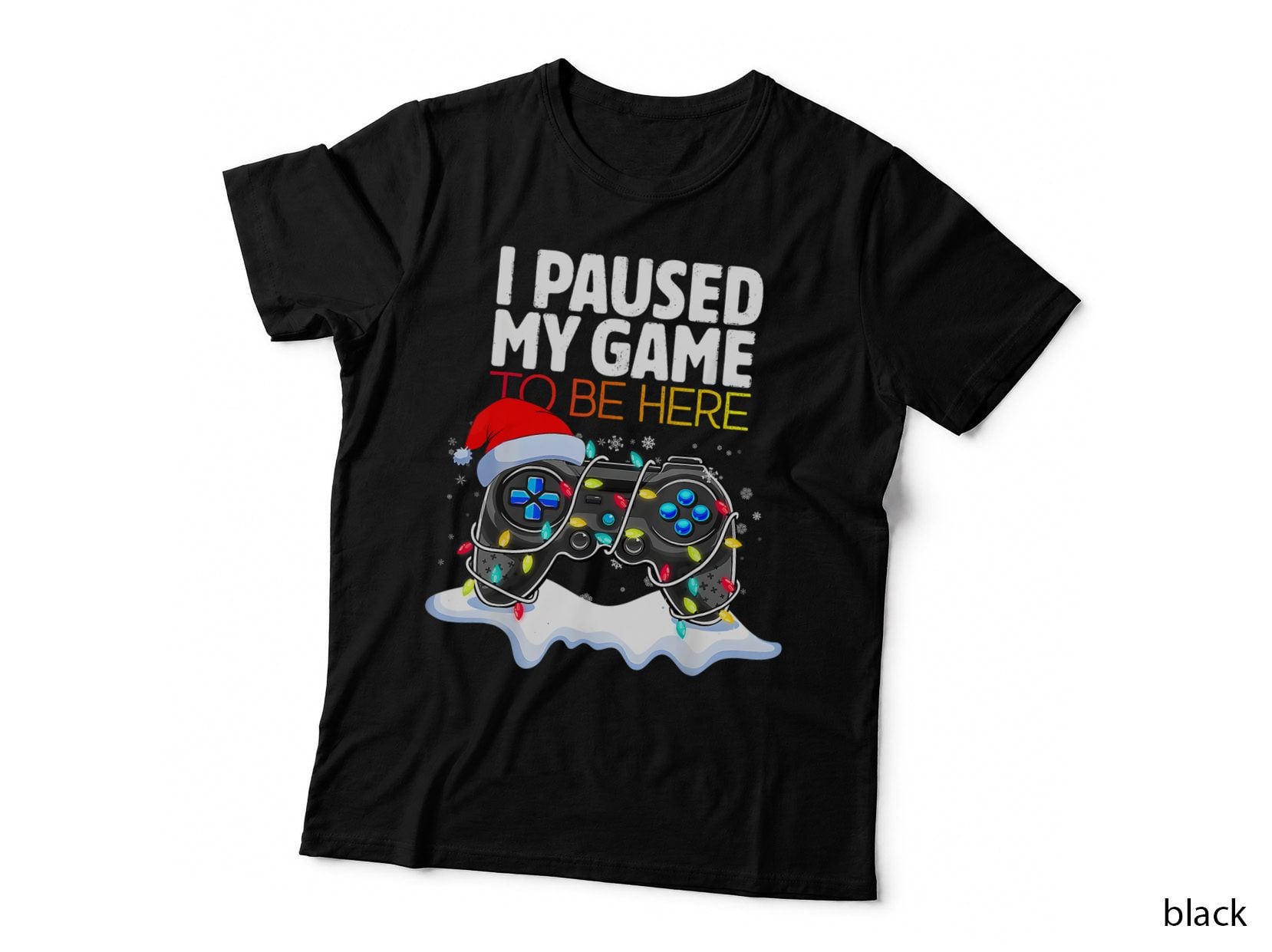 Christmas I Paused My Game to Be Here Gamer Boys Men T-Shirt