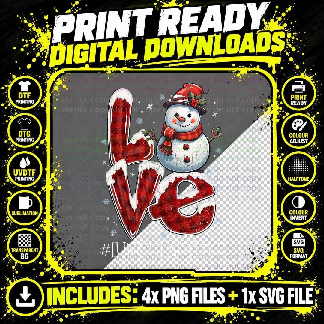 Christmas Love Snowman Lunch Lady Life Funny Xmas Png SVG Digital Bundle