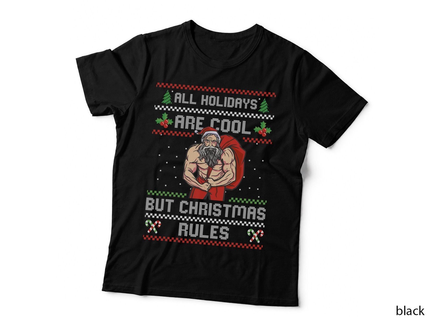 Christmas Rules Ugly Christmas, Holiday Party, Festive Joke T-Shirt