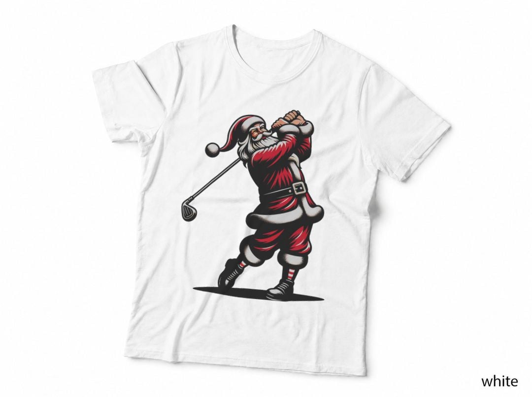 Christmas Sports, Santa Plays Golf Xmas Women Men & Kids T-Shirt