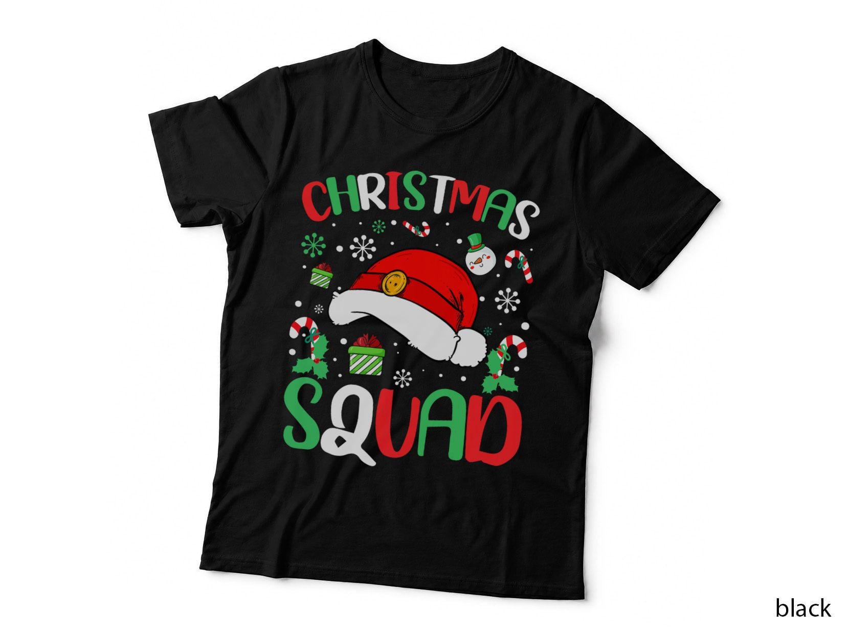 Christmas Squad Family Group Matching Christmas Pajama Party T-Shirt
