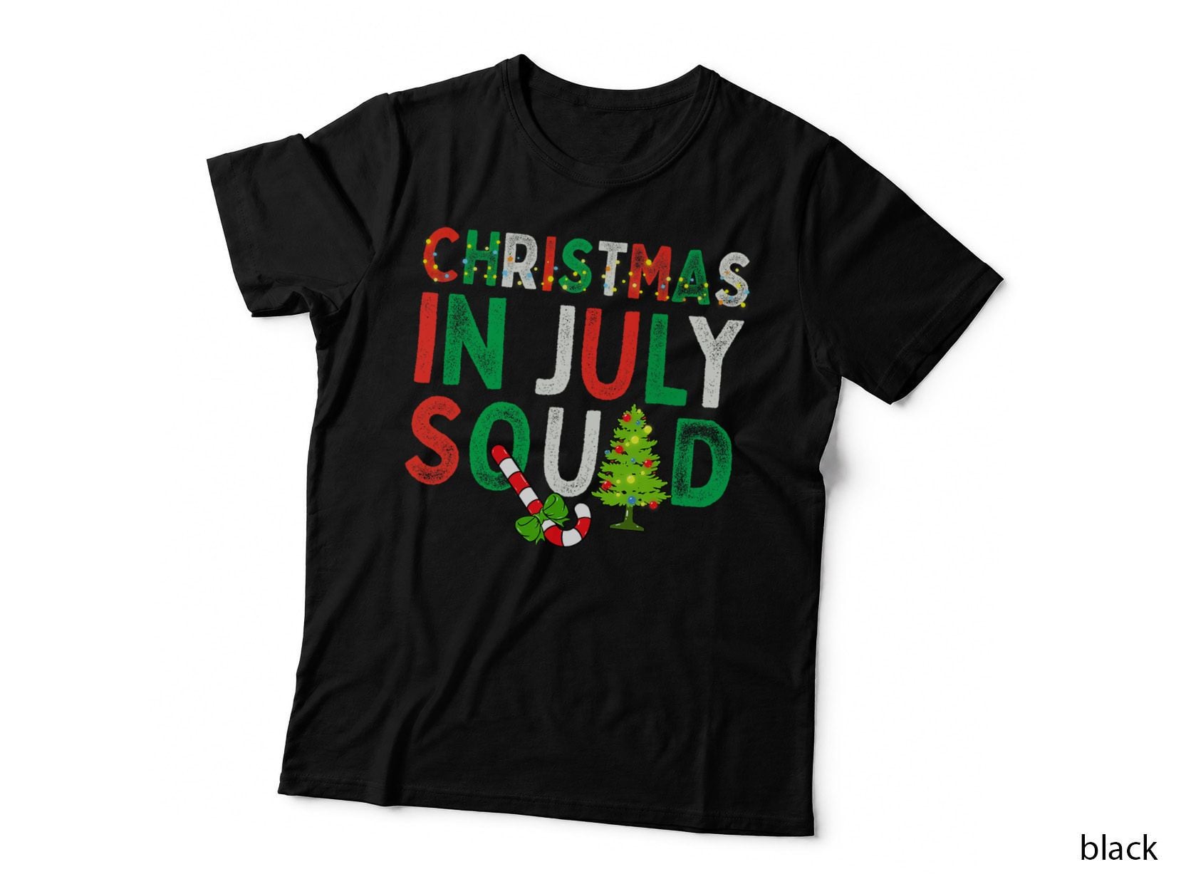 Christmas in July Squad Funny Xmas Men Women Kids, Summer Holiday Fun T-Shirt