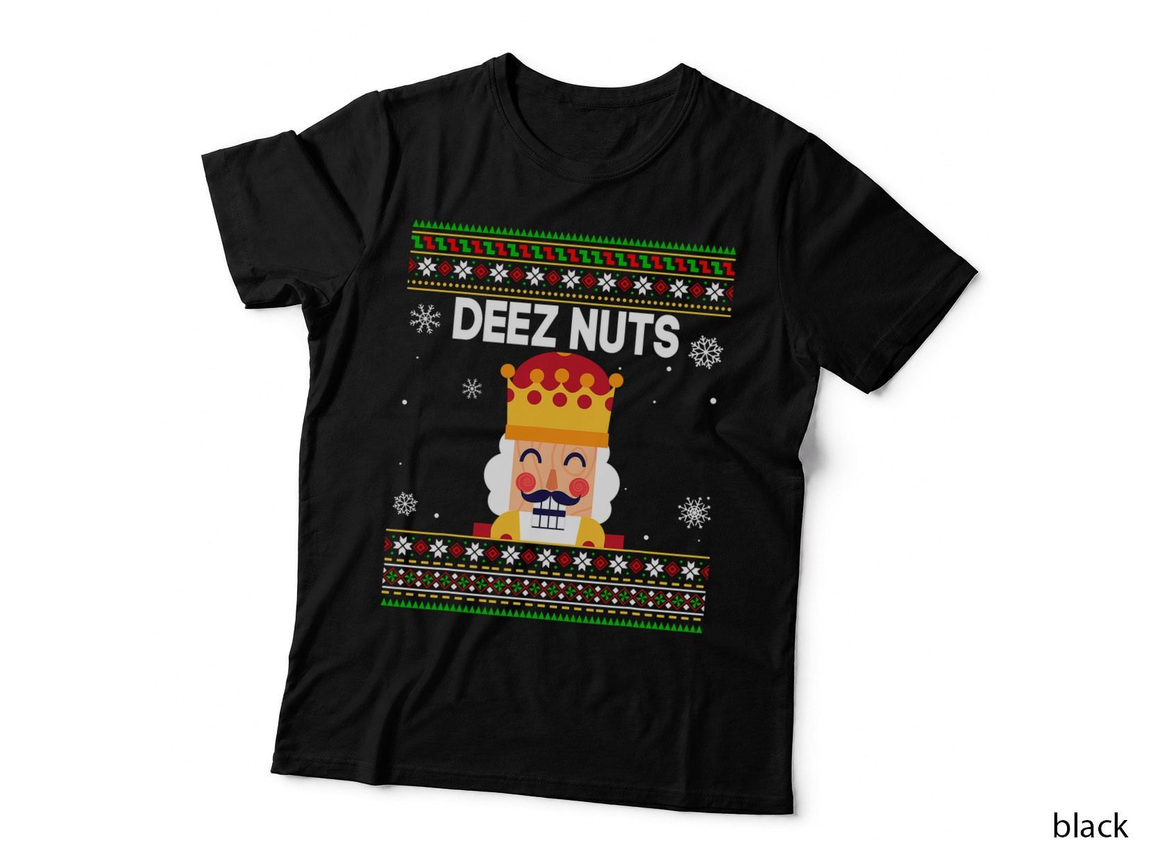 Deez Nuts Nutcracker Funny Christmas Ugly Pajamas Xmas Gifts T-Shirt