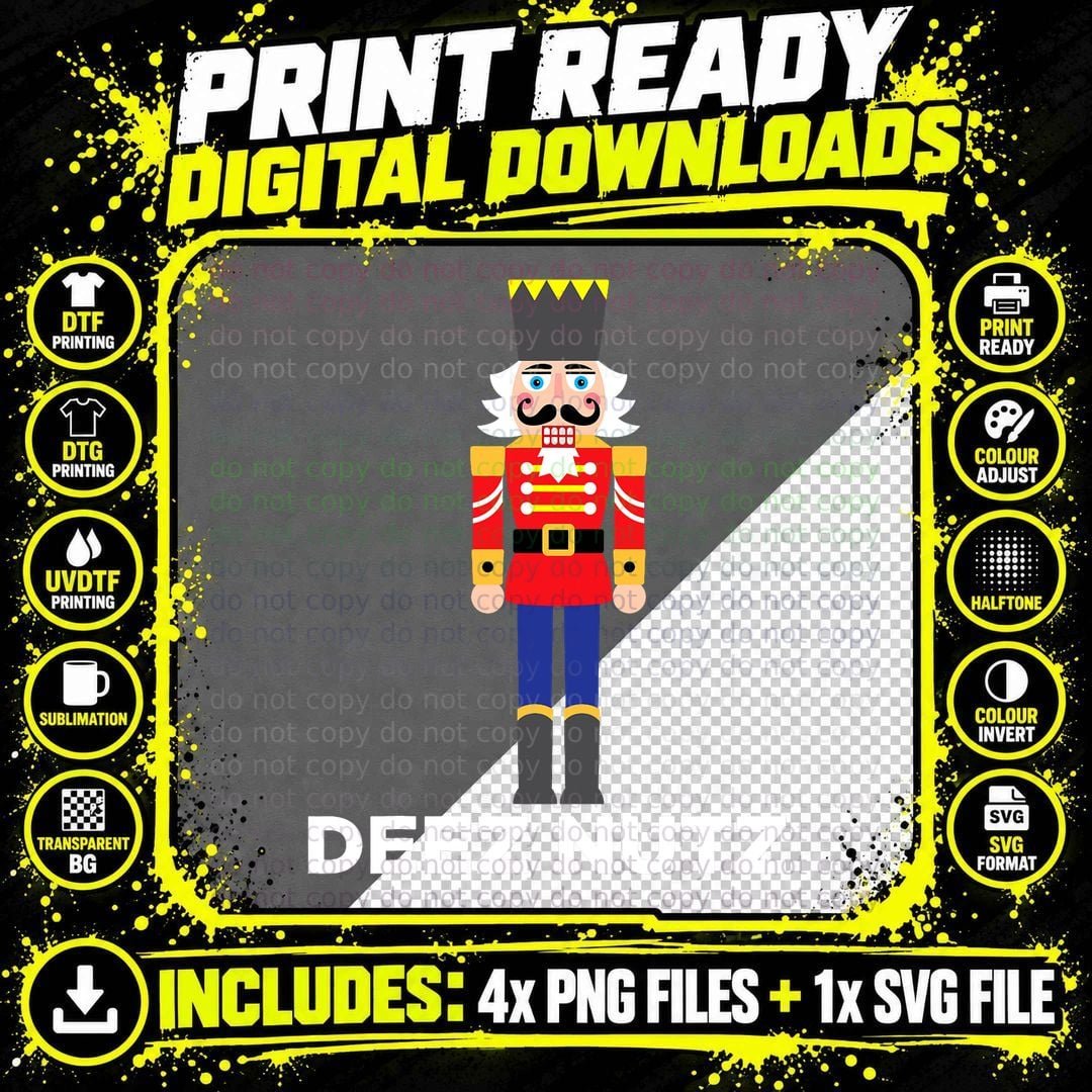Deez Nutz Nutcracker Ugly Christmas, Funny Xmas Png SVG Digital Bundle