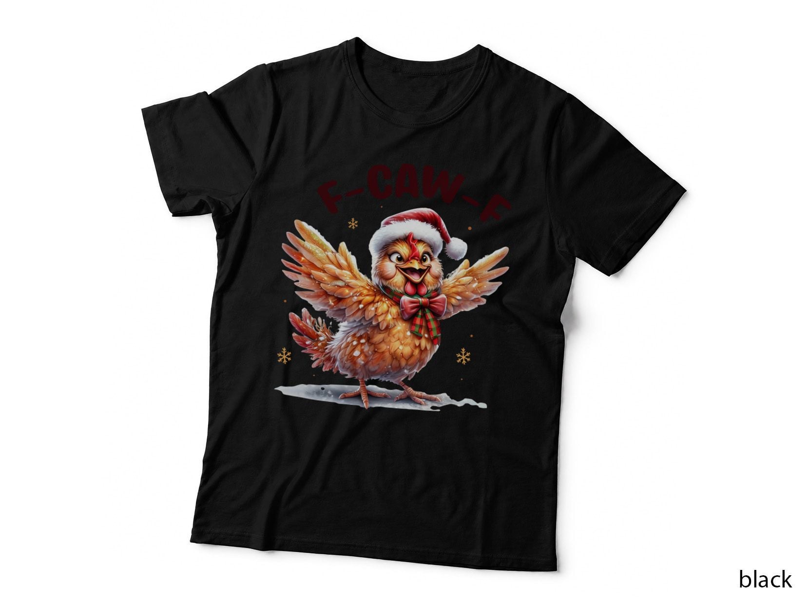 F-Caw-F Christmas T-Shirt, Funny Xmas Tee, Funny Christmas Gift Shirt