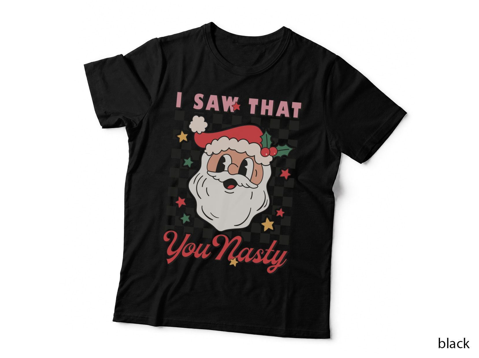 Festive Christmas Bow with Berries and Holly Leaves Christmas T-Shirt