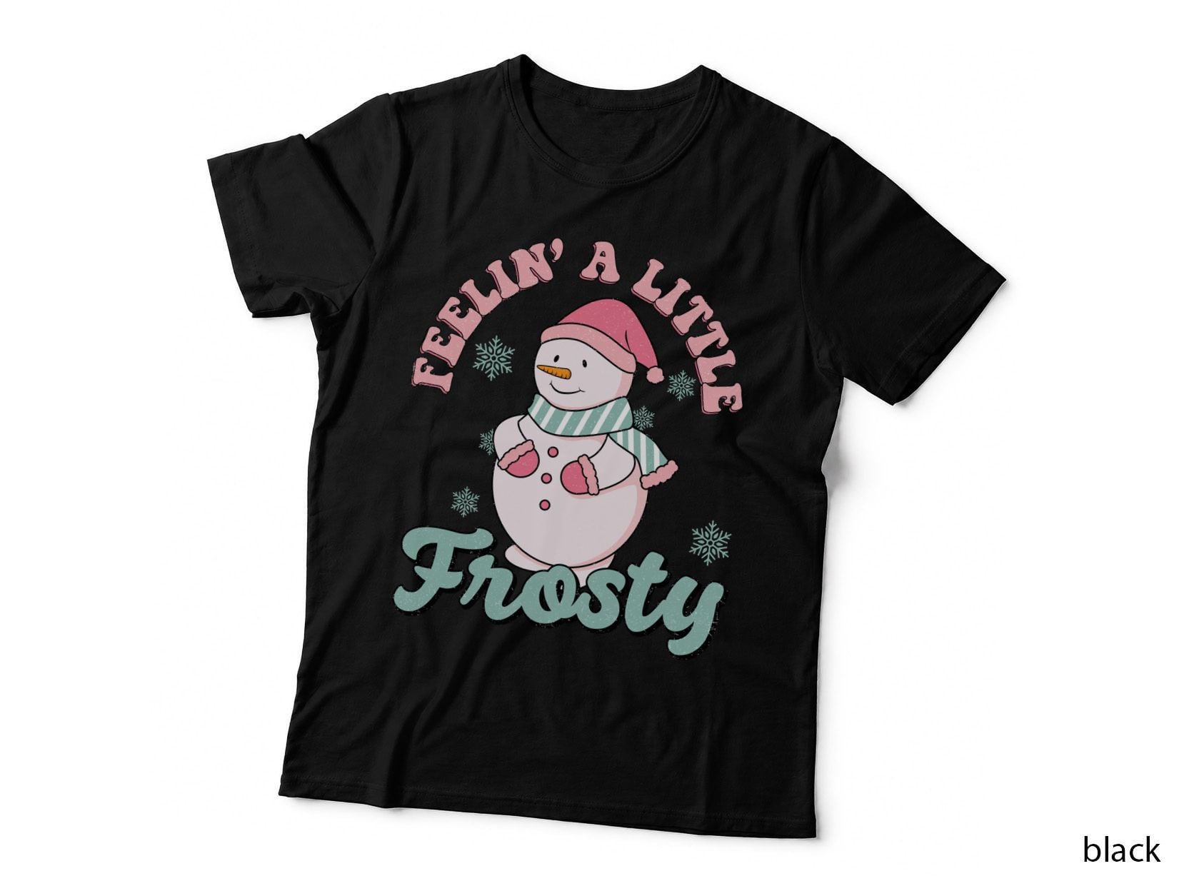 Festive Christmas Bow with Berries and Stars Christmas T-Shirt