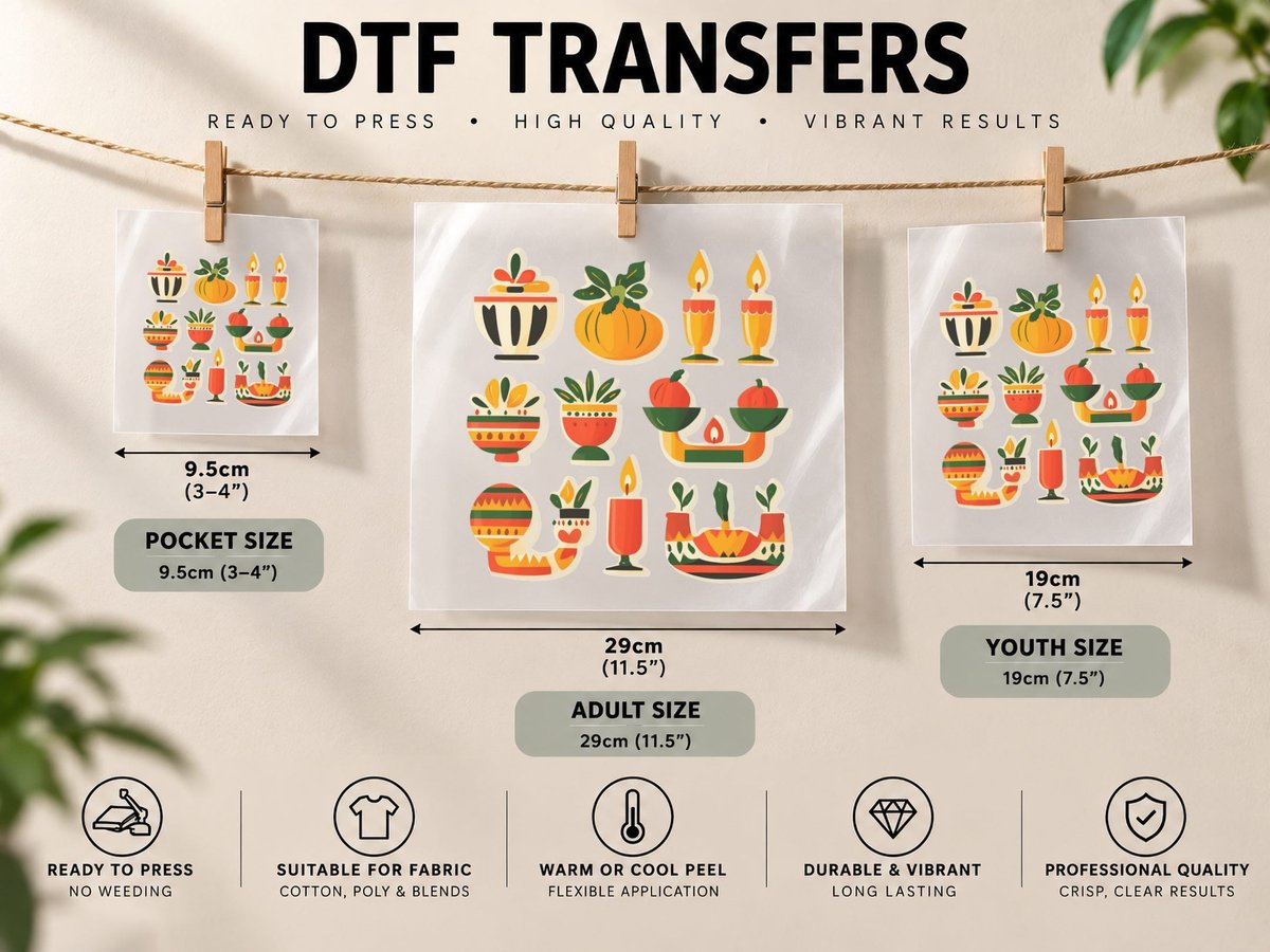 Festive Fall Decorations Kwanzaa, Kwanzaa Graphic DTF Transfer Iron On
