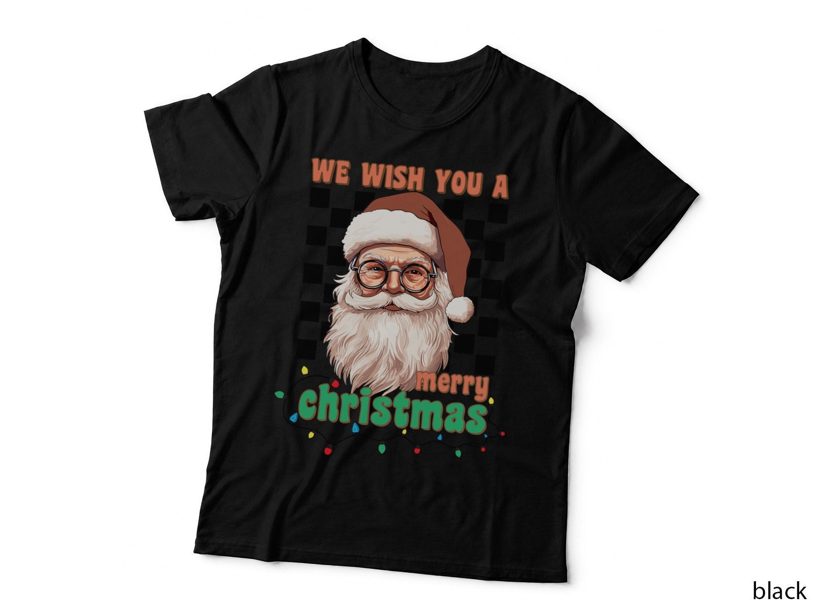 Festive Red Ribbon Bow Christmas T-Shirt, Christmas Graphic Tee