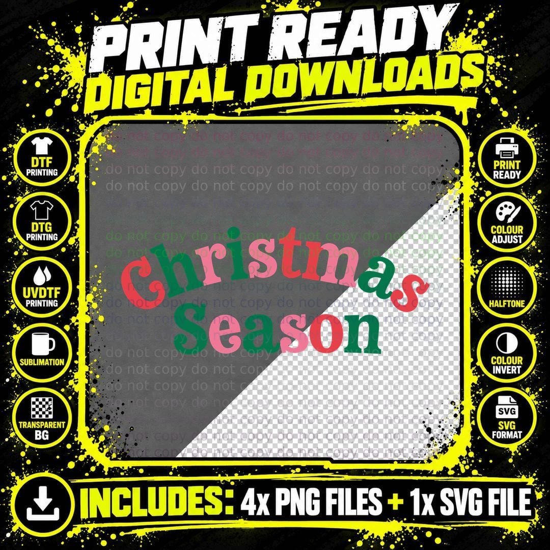 Festive Red White Striped Bow Christmas T-Shirt Png SVG Digital Bundle