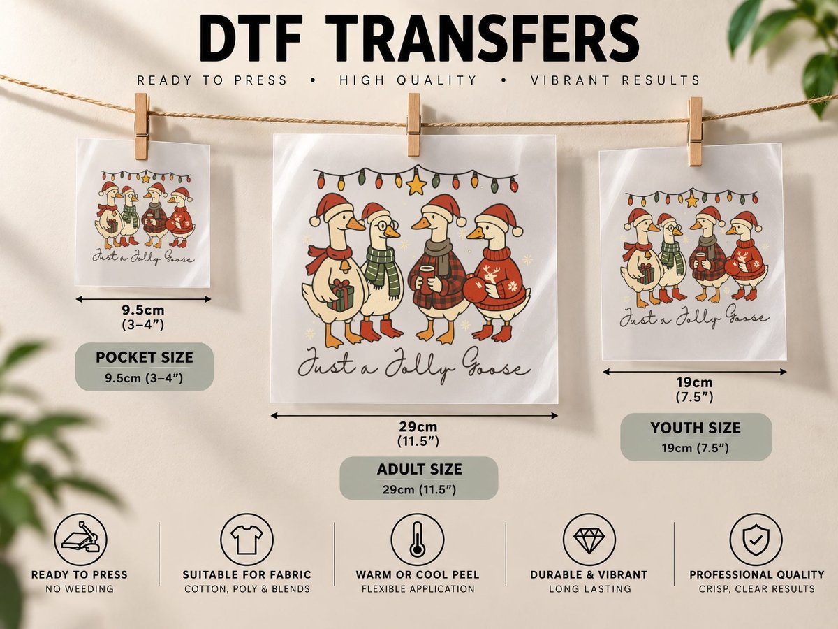 Four Festive Squirrels Lights Christmas, Funny Xmas Graphic DTF Transfer Iron On