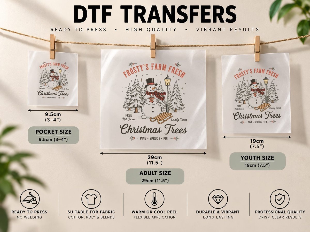 Frosty Snowman Hot Cocoa Co. a Taste Worth Melting for! DTF Transfer Iron On