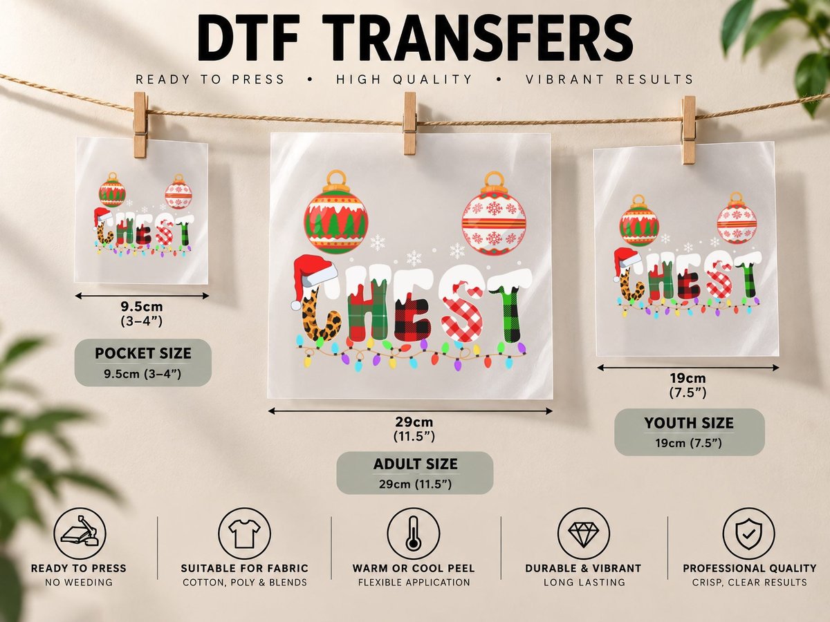 Funny Chest Nuts Couples Christmas Chestnuts Adult Matching DTF Transfer Iron On
