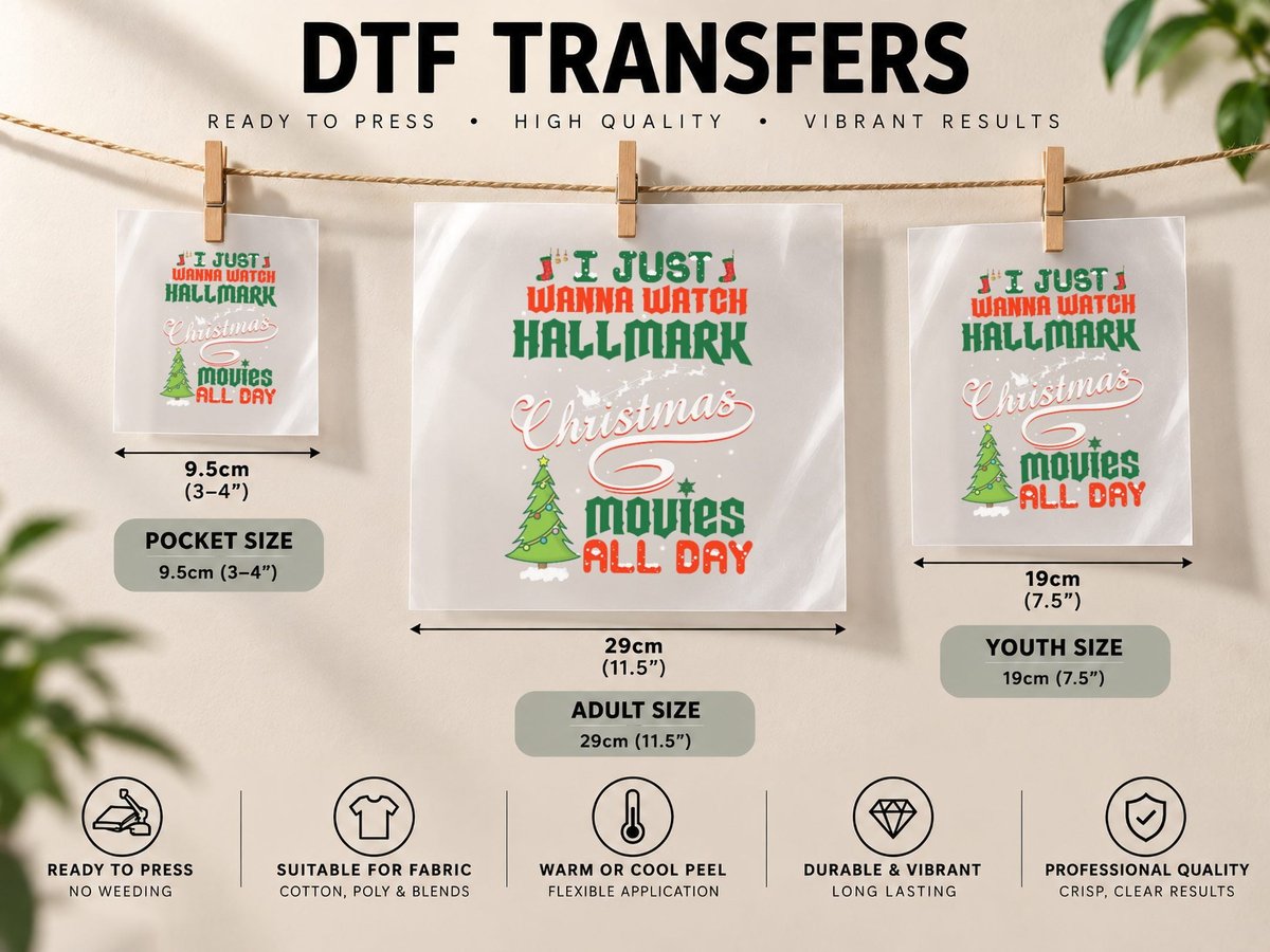 Funny Hallmark Christmas Movie Xmas Gift - Christmas Movies DTF Transfer Iron On