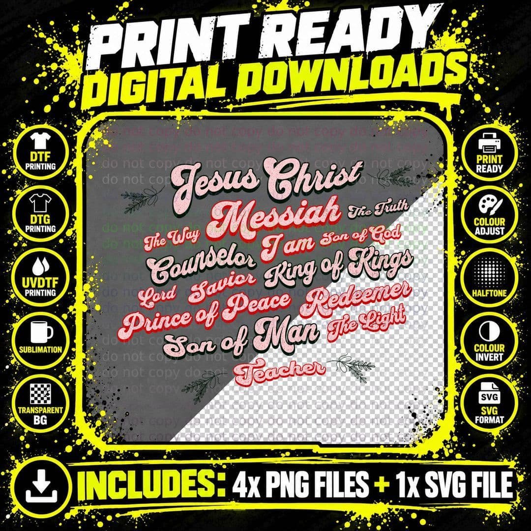 He Will Be Called Mighty Counsellor T-Shirt Png SVG Digital Bundle