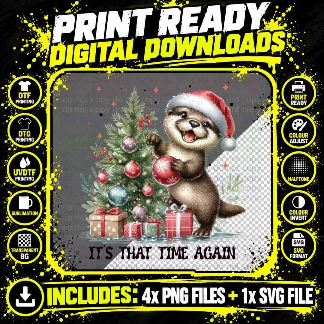I'm Fine This Is Fine Everything's Fine Christmas Png SVG Digital Bundle