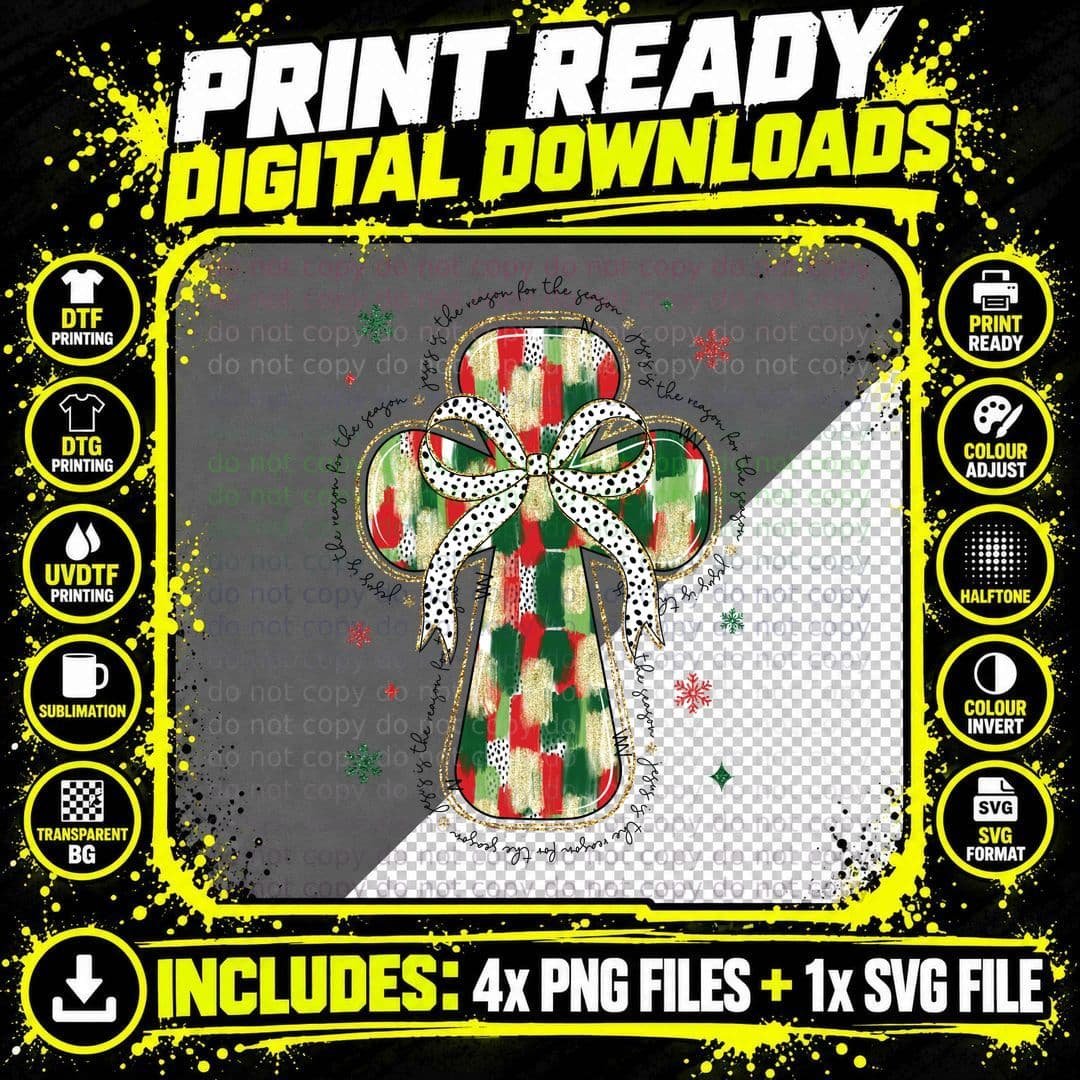 Jesus Christmas T-Shirt, Funny Xmas Tee Png SVG Digital Bundle
