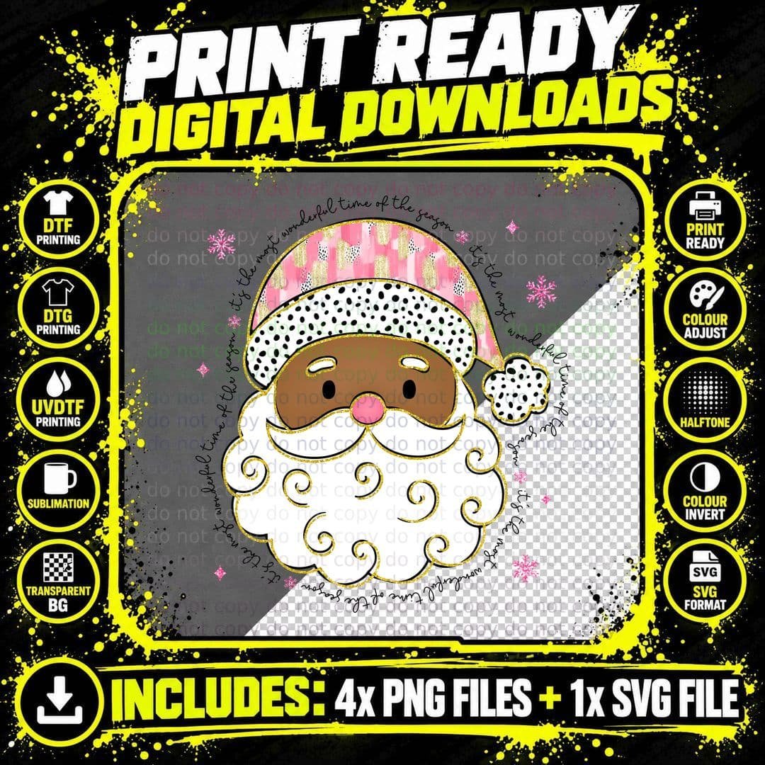 Joyful Gingerbread Character Christmas T-Shirt Png SVG Digital Bundle