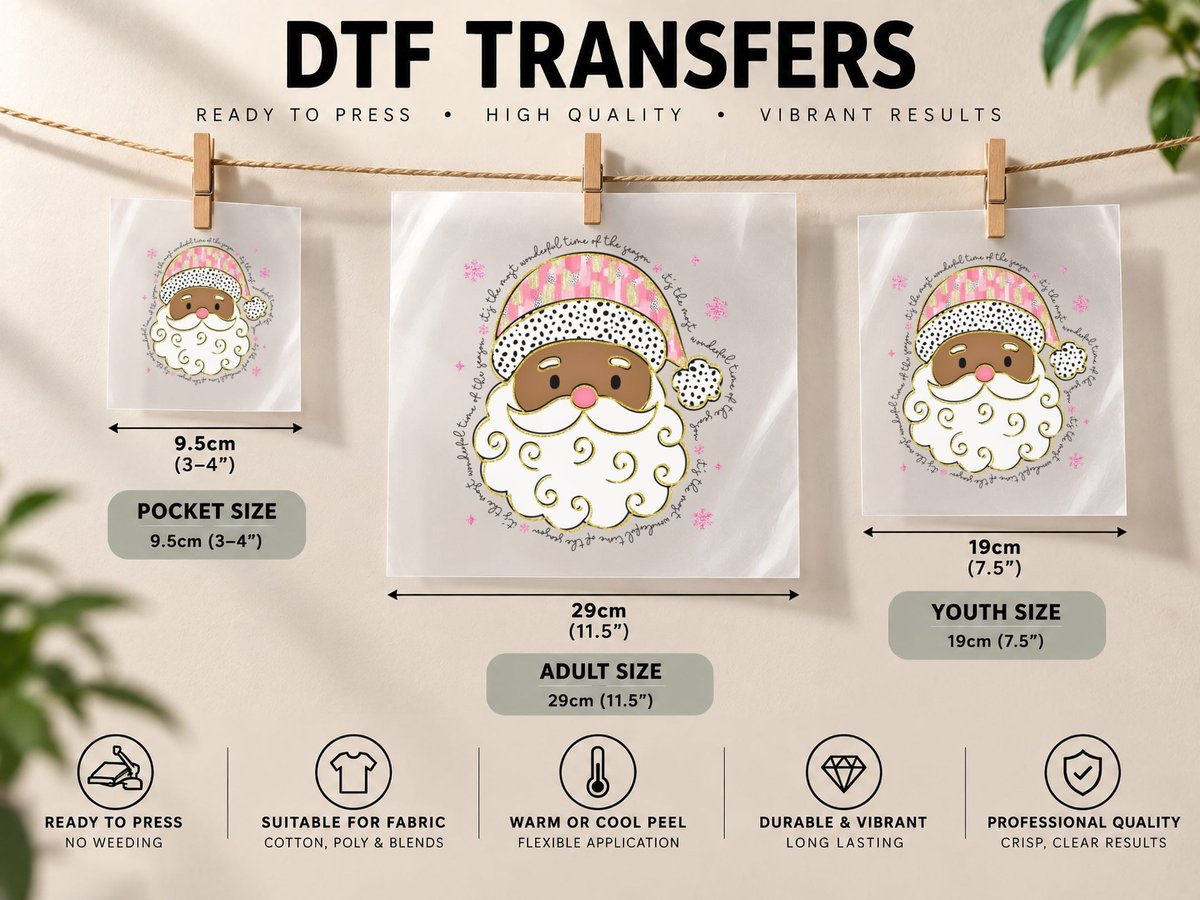 Joyful Gingerbread Character Christmas, Funny Xmas Graphic DTF Transfer Iron On