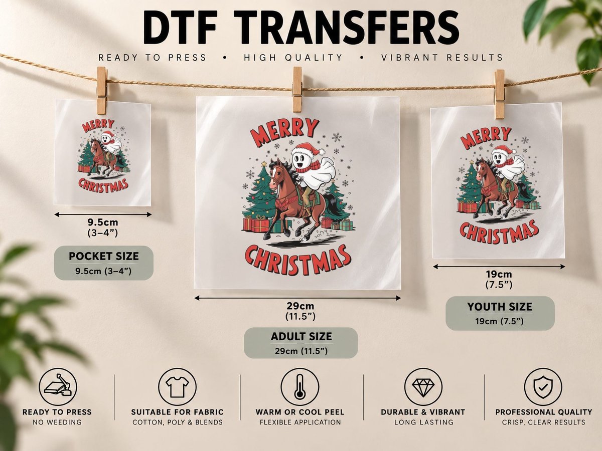 Merry & Bright Christmas, Funny Xmas, Xmas Humor DTF Transfer Iron On