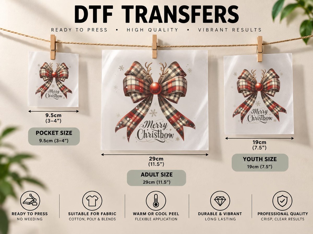 Merry Christbow Christmas, Funny Xmas, Xmas Humor DTF Transfer Iron On