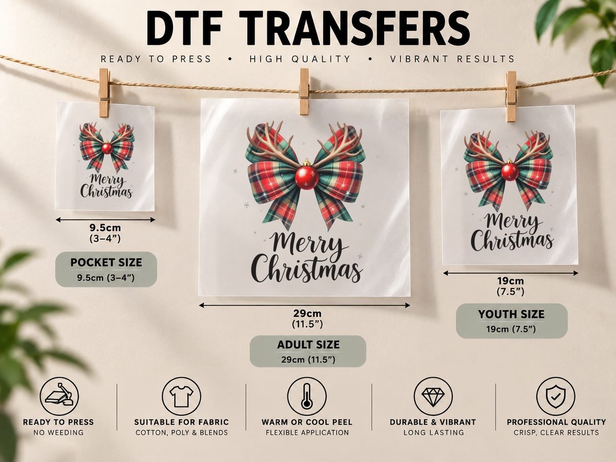 Merry Christmas Design, Funny Xmas, Holiday Gift DTF Transfer Iron On