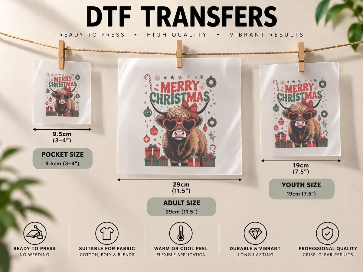 Merry Christmas Graphic, Funny Xmas, Ugly DTF Transfer Iron On