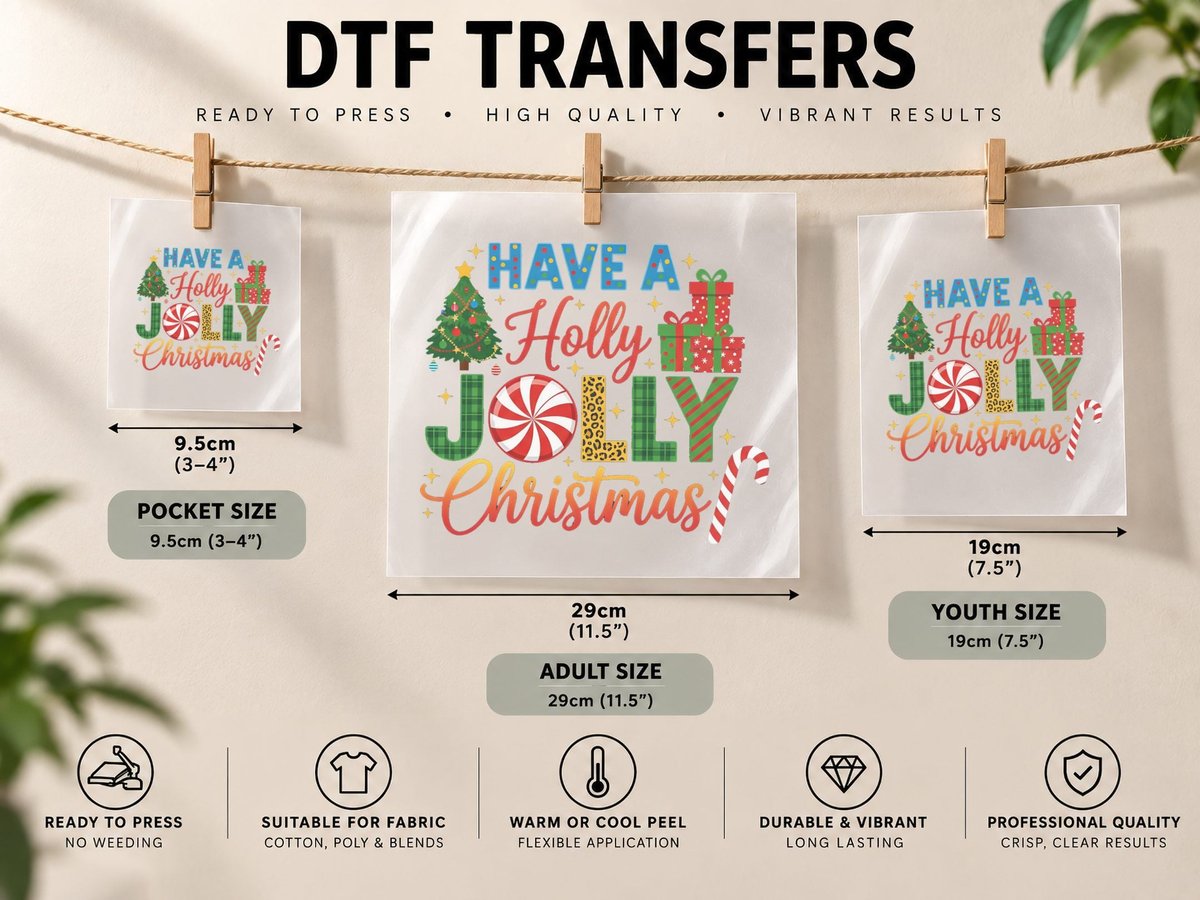 Merry Christmas Style, Funny Xmas, Xmas Humor DTF Transfer Iron On