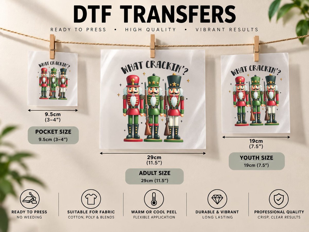 Merry Cracking Christmas, Funny Xmas, Ugly DTF Transfer Iron On