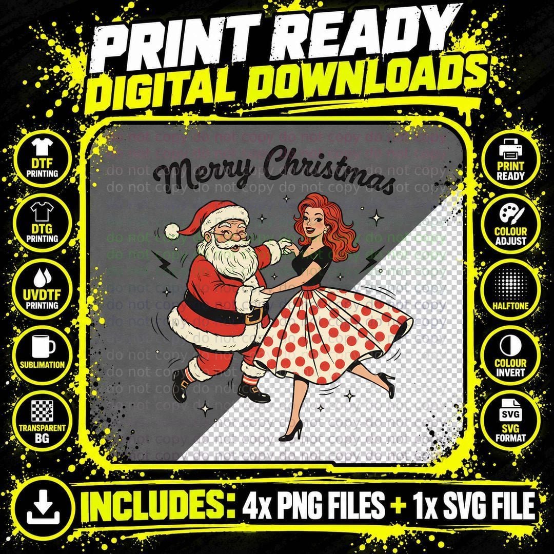 Nutcracker Soldiers with Stars Christmas T-Shirt Png SVG Digital Bundle