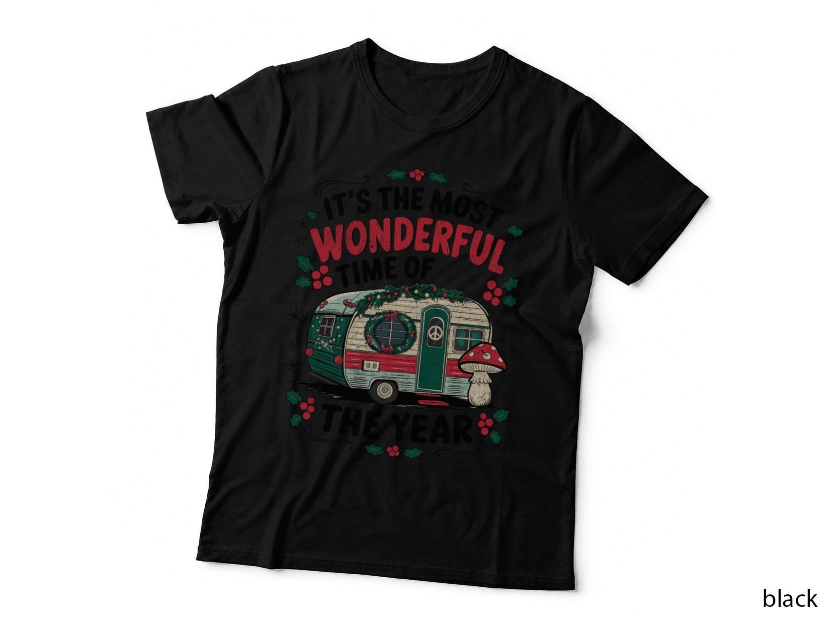 Otter with Christmas Tree Christmas T-Shirt, Funny Xmas Graphic Tee